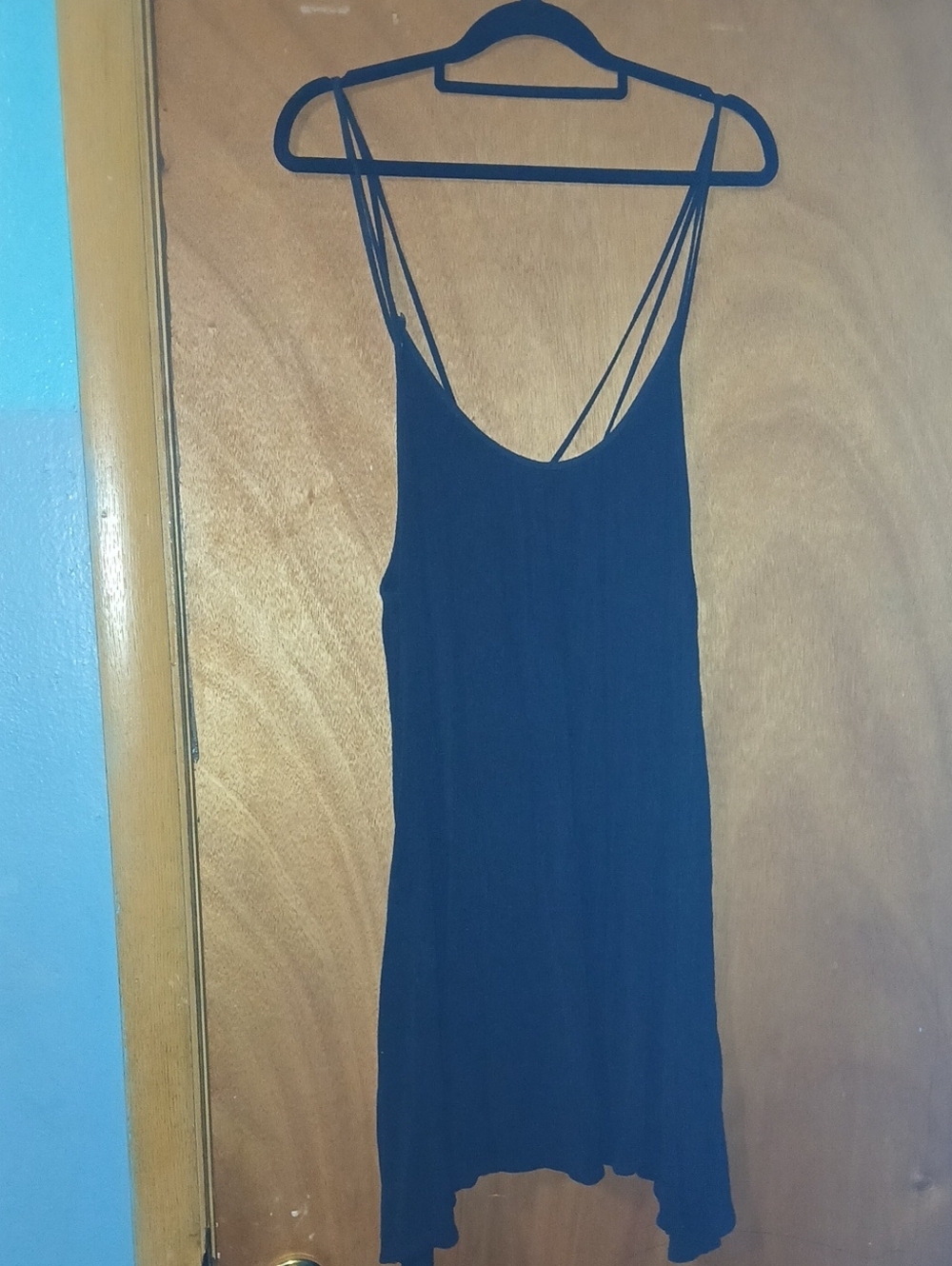 Women's Roxy Black Strappy Flowy Tank Dress- Back Detail Sz: S